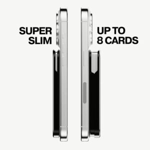 ohsnap! รุ่น Snap Grip Wallet - ที่เก็บบัตรติดหลังมือถือ - สี Obsidian Black