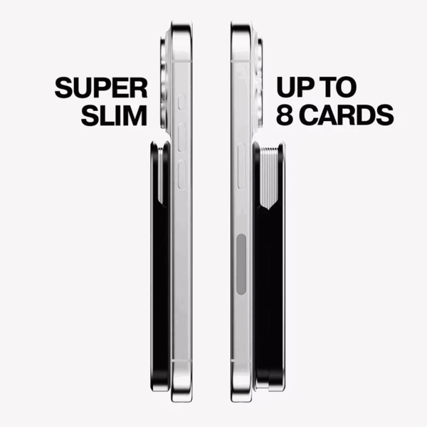 ohsnap! รุ่น Snap Grip Wallet - ที่เก็บบัตรติดหลังมือถือ - สี Obsidian Black