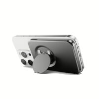 ohsnap! รุ่น Snap Grip Wallet - ที่เก็บบัตรติดหลังมือถือ - สี Obsidian Black