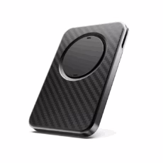 ohsnap! รุ่น Snap Grip Wallet - ที่เก็บบัตรติดหลังมือถือ - สี Carbon Fiber