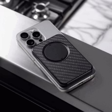 ohsnap! รุ่น Snap Grip Wallet - ที่เก็บบัตรติดหลังมือถือ - สี Carbon Fiber - Image 2