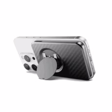 ohsnap! รุ่น Snap Grip Wallet - ที่เก็บบัตรติดหลังมือถือ - สี Carbon Fiber - Image 6