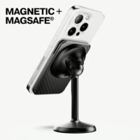 ohsnap! รุ่น Snap Grip Wallet - ที่เก็บบัตรติดหลังมือถือ - สี Carbon Fiber