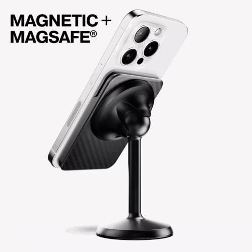 ohsnap! รุ่น Snap Grip Wallet - ที่เก็บบัตรติดหลังมือถือ - สี Carbon Fiber