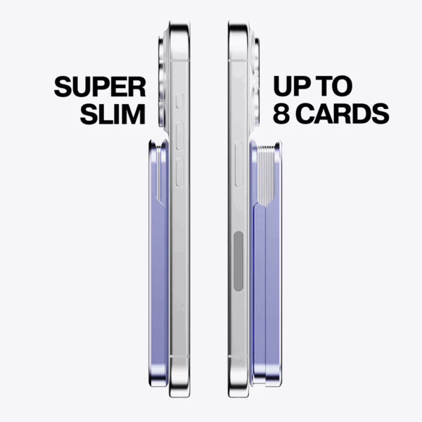 ohsnap! รุ่น Snap Grip Wallet - ที่เก็บบัตรติดหลังมือถือ - สี Crushed Orchid