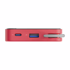 Momax รุ่น 1-Power X (10000mAh) - แบตเตอร์รี่สำรองพร้อมสาย USB-C ในตัว - สี X09A Justice Red (Limited Edition) - Image 2