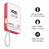 Momax รุ่น 1-Power X (10000mAh) - แบตเตอร์รี่สำรองพร้อมสาย USB-C ในตัว - สี X09A Justice Red (Limited Edition)