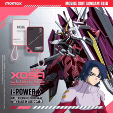 Momax รุ่น 1-Power X (10000mAh) - แบตเตอร์รี่สำรองพร้อมสาย USB-C ในตัว - สี X09A Justice Red (Limited Edition) - Image 6
