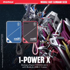 Momax รุ่น 1-Power X (10000mAh) - แบตเตอร์รี่สำรองพร้อมสาย USB-C ในตัว - สี X10A Freedom Blue (Limited Edition) - Image 6