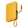 Momax รุ่น 1-Power X (10000mAh) - แบตเตอร์รี่สำรองพร้อมสาย USB-C ในตัว - สี Yellow