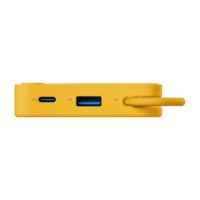 Momax รุ่น 1-Power X (10000mAh) - แบตเตอร์รี่สำรองพร้อมสาย USB-C ในตัว - สี Yellow