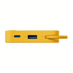 Momax รุ่น 1-Power X (10000mAh) - แบตเตอร์รี่สำรองพร้อมสาย USB-C ในตัว - สี Yellow