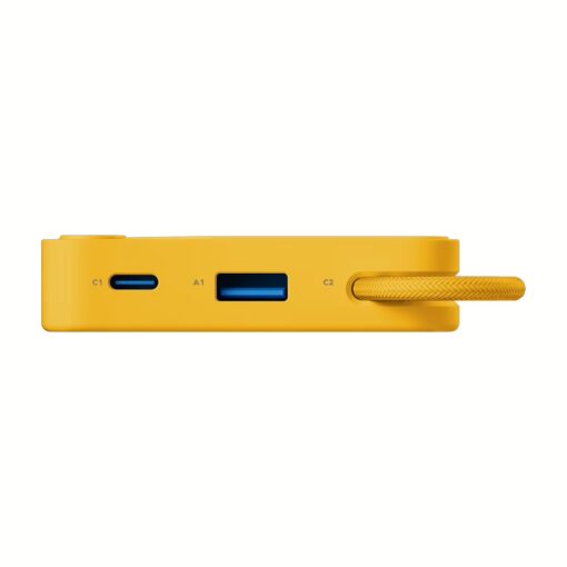 Momax รุ่น 1-Power X (10000mAh) - แบตเตอร์รี่สำรองพร้อมสาย USB-C ในตัว - สี Yellow - Image 2