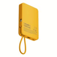 Momax รุ่น 1-Power X (10000mAh) - แบตเตอร์รี่สำรองพร้อมสาย USB-C ในตัว - สี Yellow