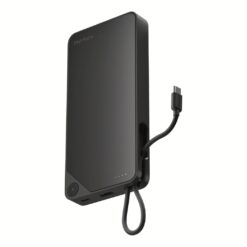 Momax รุ่น 1-Power X (20000mAh) - แบตเตอร์รี่สำรองพร้อมสาย USB-C ในตัว - สี Black