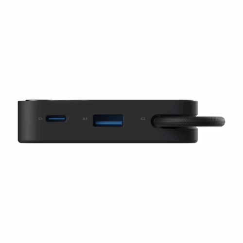 Momax รุ่น 1-Power X (20000mAh) - แบตเตอร์รี่สำรองพร้อมสาย USB-C ในตัว - สี Black