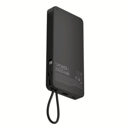 Momax รุ่น 1-Power X (20000mAh) - แบตเตอร์รี่สำรองพร้อมสาย USB-C ในตัว - สี Yellow - Image 6