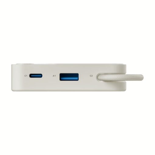 Momax รุ่น 1-Power X (20000mAh) - แบตเตอร์รี่สำรองพร้อมสาย USB-C ในตัว - สี White - Image 2