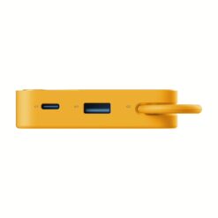 Momax รุ่น 1-Power X (20000mAh) - แบตเตอร์รี่สำรองพร้อมสาย USB-C ในตัว - สี Yellow