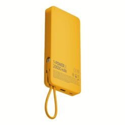 Momax รุ่น 1-Power X (20000mAh) - แบตเตอร์รี่สำรองพร้อมสาย USB-C ในตัว - สี Yellow
