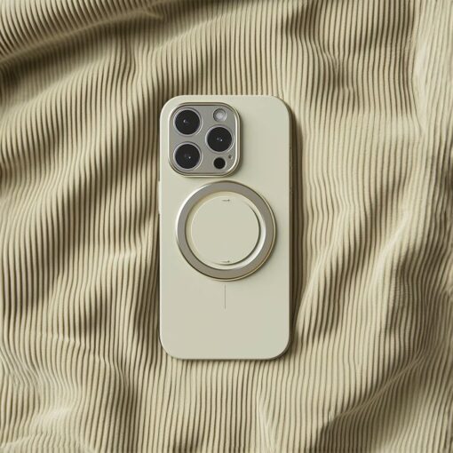 ohsnap! รุ่น Snap Grip Color - แหวนติดหลังมือถือ - สี Light Sand - Image 4