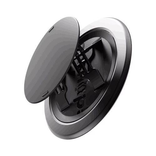 ohsnap! รุ่น Snap Grip Luxe - แหวนติดหลังมือถือ - สี Obsidian Black