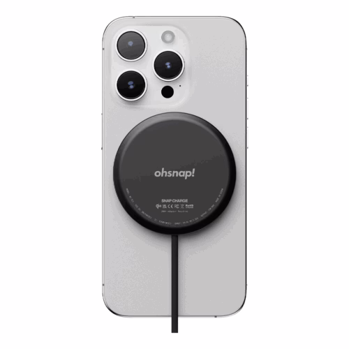 ohsnap! รุ่น Snap Charge Qi2 - แท่นชาร์จไร้สาย - สี Black