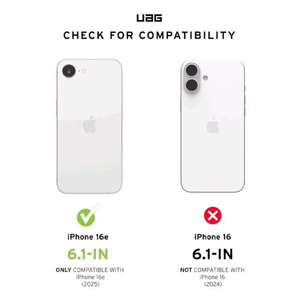 UAG รุ่น Dot with Magsafe - เคส iPhone 16e - สี Cloud Blue