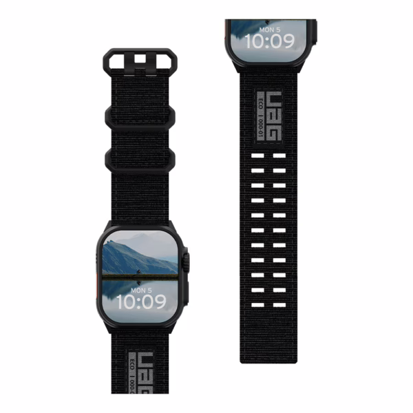 UAG รุ่น Nato Eco v2 - สายนาฬิกา Apple Watch 44/45/46/49mm - สี Black/Black Titanium