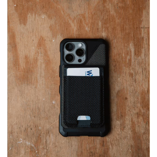 UAG รุ่น Metropolis Wallet - ที่เก็บบัตรติดหลังมือถือ - สี Kevlar Black
