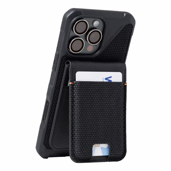 UAG รุ่น Metropolis Wallet - ที่เก็บบัตรติดหลังมือถือ - สี Kevlar Black