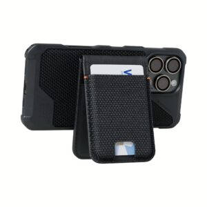 UAG รุ่น Metropolis Wallet - ที่เก็บบัตรติดหลังมือถือ - สี Kevlar Black