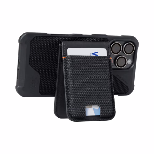 UAG รุ่น Metropolis Wallet - ที่เก็บบัตรติดหลังมือถือ - สี Kevlar Black