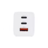 Philips หัวชาร์จ รุ่น PD65W อะแดปเตอร์ 3 พอร์ต USB-A/USB-C ชาร์จไว PD - สี White