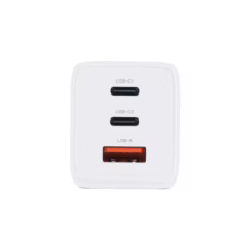 Philips หัวชาร์จ รุ่น PD65W อะแดปเตอร์ 3 พอร์ต USB-A/USB-C ชาร์จไว PD - สี White - Image 2