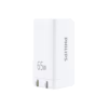 Philips หัวชาร์จ รุ่น PD65W อะแดปเตอร์ 3 พอร์ต USB-A/USB-C ชาร์จไว PD - สี White