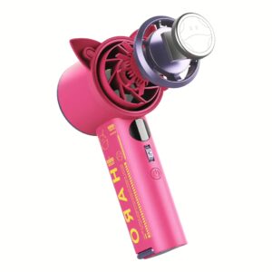 Momax รุ่น 1°Go Portable Handheld High Speed Fan - พัดลมมือถือ - สี Gundam-Pink (Limited Edition)