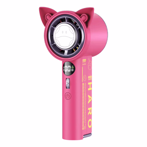 Momax รุ่น 1°Go Portable Handheld High Speed Fan - พัดลมมือถือ - สี Gundam-Pink (Limited Edition)