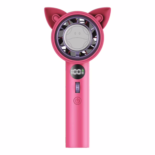 Momax รุ่น 1°Go Portable Handheld High Speed Fan - พัดลมมือถือ - สี Gundam-Pink (Limited Edition)