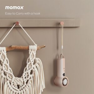 Momax รุ่น 1°Go Portable Handheld High Speed Fan - พัดลมมือถือ - สี Sandstone