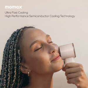 Momax รุ่น 1°Go Portable Handheld High Speed Fan - พัดลมมือถือ - สี Sandstone