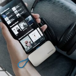 Momax รุ่น 1-Power Mini หัวชาร์จ USB-C - พาวเวอร์แบงค์ความจุ 5000 mAh - สี White