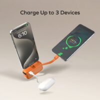 Momax รุ่น 1-Power Mini หัวชาร์จ USB-C - พาวเวอร์แบงค์ความจุ 5000 mAh - สี White