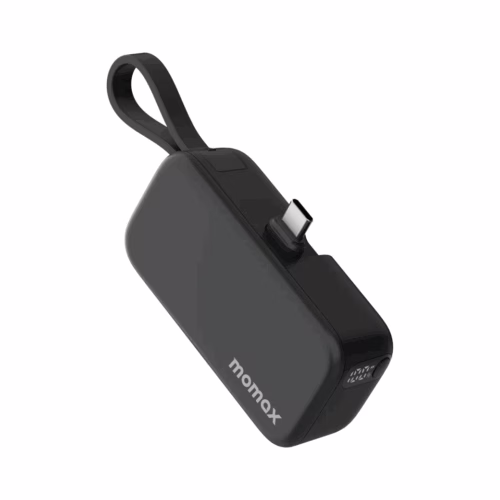 Momax รุ่น 1-Power Mini หัวชาร์จ USB-C - พาวเวอร์แบงค์ความจุ 5000 mAh - สี Black