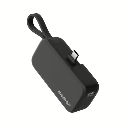 Momax รุ่น 1-Power Mini หัวชาร์จ USB-C - พาวเวอร์แบงค์ความจุ 5000 mAh - สี Black