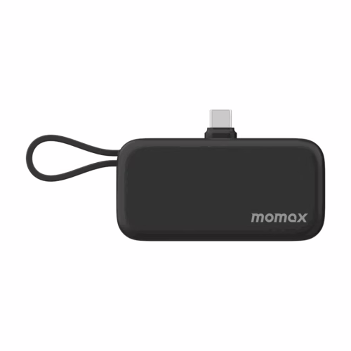 Momax รุ่น 1-Power Mini หัวชาร์จ USB-C - พาวเวอร์แบงค์ความจุ 5000 mAh - สี Black
