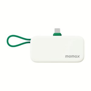 Momax รุ่น 1-Power Mini หัวชาร์จ USB-C - พาวเวอร์แบงค์ความจุ 5000 mAh - สี Green