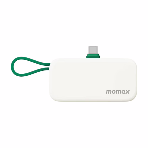 Momax รุ่น 1-Power Mini หัวชาร์จ USB-C - พาวเวอร์แบงค์ความจุ 5000 mAh - สี Green