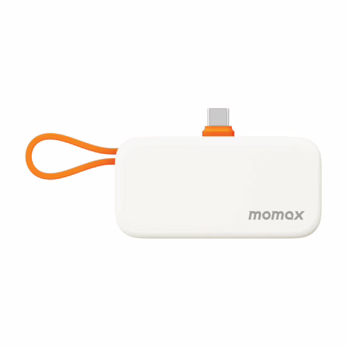 Momax รุ่น 1-Power Mini หัวชาร์จ USB-C - พาวเวอร์แบงค์ความจุ 5000 mAh - สี Orange
