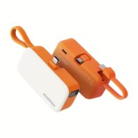 Momax รุ่น 1-Power Mini หัวชาร์จ USB-C - พาวเวอร์แบงค์ความจุ 5000 mAh - สี Orange